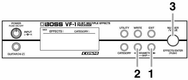 BOSS VF-1 - Assignation d'une catégorie - 1