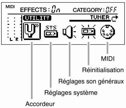 BOSS VF-1 - Fonctions utilisatrices (utility) - 1