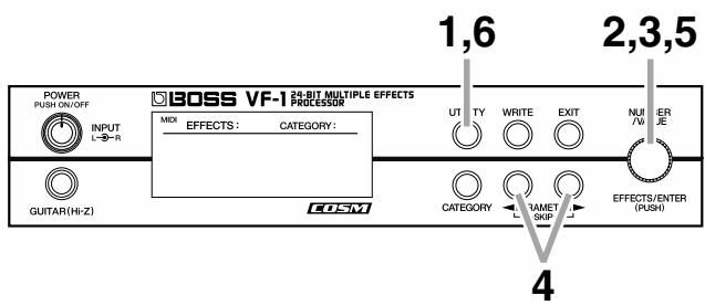 BOSS VF-1 - Réglages - 1