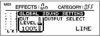 BOSS VF-1 - GLOBAL SOUND Settings (réglages globaux) - 2