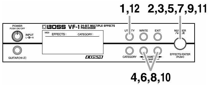 BOSS VF-1 - Si vous utilisez deux pédales : - 2