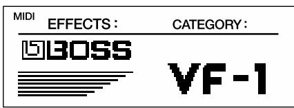 BOSS VF-1 - Mise sous tension - 1