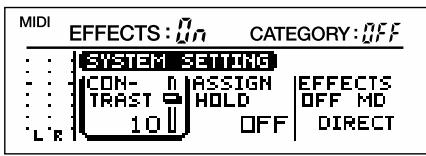 BOSS VF-1 - SYSTEM Setting (réglages système) - 2