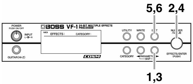 BOSS VF-1 - Changement de l'ordre des effets - 2