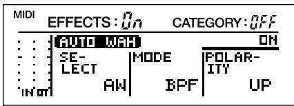 BOSS VF-1 - Édition rapide d'un patch (quick setting) - 4