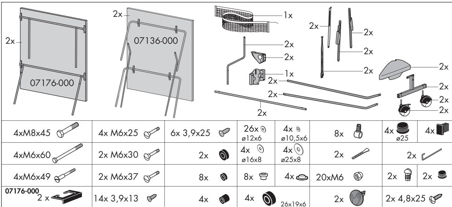 KETTLER MATCH 5.0 - Checkliste (Packungsinhalt) - 1
