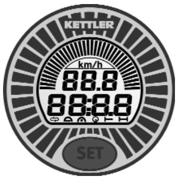 KETTLER NEVADA K6 XG - Displays / Functions and operation of the kart tachometer - 1