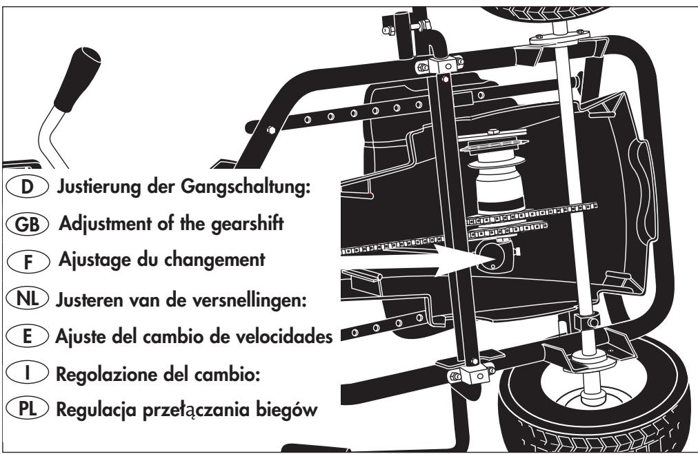 KETTLER NEVADA K6 XG - Justierung der Gangschaltung: - 2