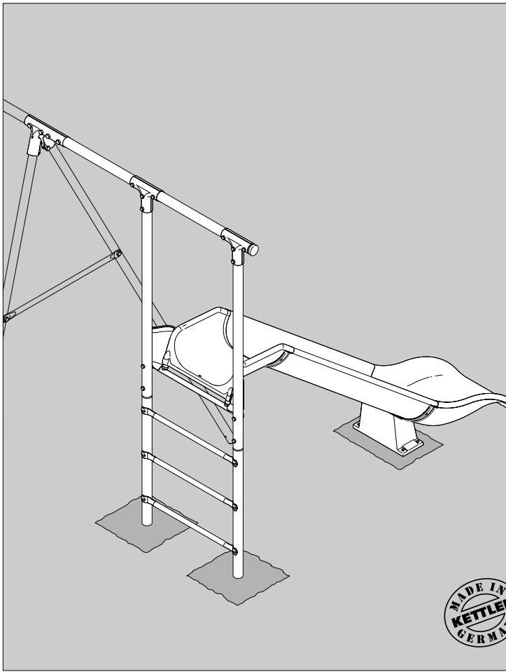 KETTLER RUTSCHENANBAU FUR SCHAUKEL - Montageanleitung und Handhabungshinweise Rutschenanbau für Schaukel Art.-Nr. 8321-400 - 1