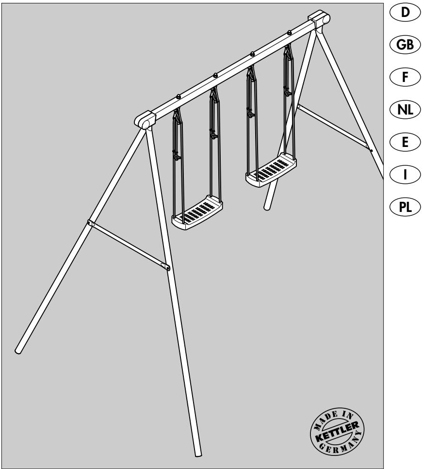 KETTLER SCHAUKEL 8373-700 - Montageanleitung und Handhabungshinweise Schaukel - 1
