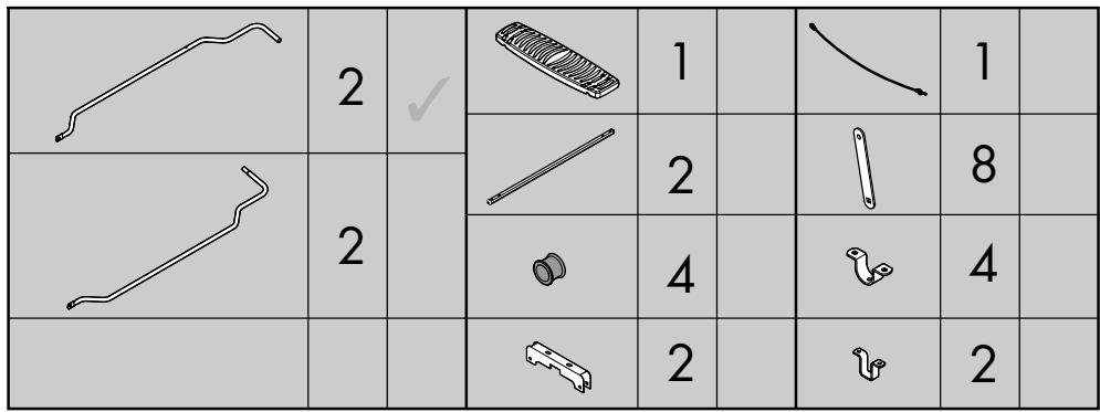 KETTLER SURFBOARD - Checkliste (Packungsinhalt) - 1