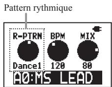 ZOOM G2.1NU - Sélectionnez le pattern rythmique - 2