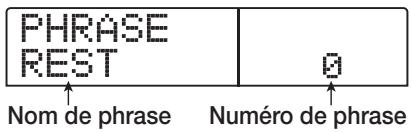 ZOOM 1266 - Utilisez les touches curseur gauche/droit pour faire s'afficher "utility PHRASE", et pressez la touche [ENTER]. - 1