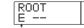 ZOOM 1266 - Pressez la touche curseur bas jusqu'à l'affichage de "ROOT" (tonique) en première ligne d'écran. - 2