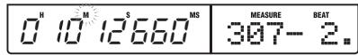 ZOOM 1266 - L'enregistreur étant arrêté, utilisez les touches curseur gauche/droite depuis l'écran principal pour amener le clignotement sur l'unité à changer. - 1