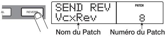 ZOOM 1266 - Pressez la touche [REVERB] ou la touche [chorus/delay] en section effet. - 1