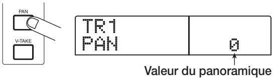 ZOOM 1266 - Depuis l'écran principal, pressez la touche [PAN] en section TRACK parameter. - 1