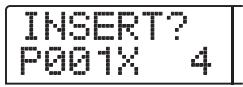 ZOOM 1266 - Pressez la touche [insert/copy] pour faire s'afficher "INSERT? - 1