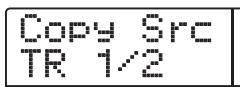 ZOOM 1266 - Tournez la molette pour sélectionner le numéro de piste (1 - 10), et utilisez les touches curseur haut/ bas pour sélectionner le numéro de v-take (1 - 10). - 2