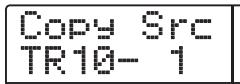 ZOOM 1266 - Tournez la molette pour sélectionner le numéro de piste (1 - 10), et utilisez les touches curseur haut/ bas pour sélectionner le numéro de v-take (1 - 10). - 1