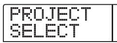 ZOOM 1266 - Pressez la touche [project] en section afficheur. - 2