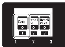 ZOOM G5 - Pour changer l'ordre des effets - 4