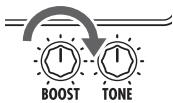 ZOOM G5 - Pour régler l'amplification par le TUBE BOOSTER - 2