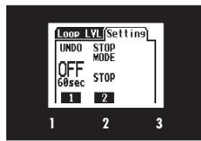 ZOOM G5 - Pour changer les réglages du looper - 3