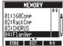 ZOOM MS-100BT - Pour sélectionner un patch - 2