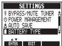 ZOOM MS-70CDR - | Sélectionner le type des piles - 2