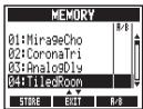 ZOOM MS-70CDR - Pour sélectionner un patch - 8