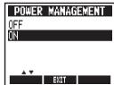 ZOOM MS-70CDR - Pour régler la fonction de gestion d'alimentation - 5