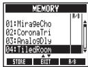 ZOOM MS-70CDR - Pour sélectionner un patch - 2