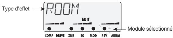 ZOOM PFX9003 - Utilisez les boutons curseur [] / [] pour sélectionner le module que vous voulez modifier. - 2