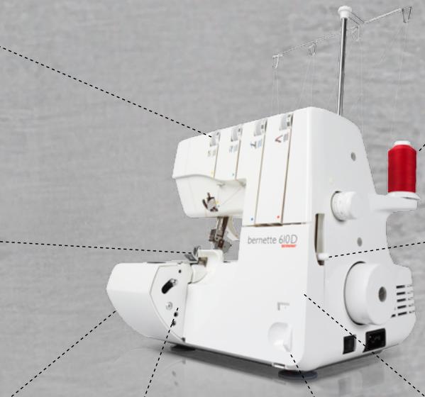 BERNINA SURJETEUSE 610D - Réglage simple de la largeur de couture - 1