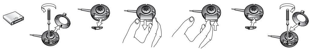 JABRA GN9125 - Replacing the battery - 1