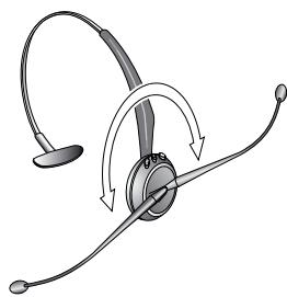 JABRA GN9125 - Positionnement de la perche micro - 1