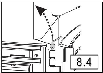 SUPRA CRISTAL 401 B-PACK B - Démontage de la porte (si nécessaire) - 2