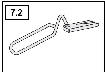 SUPRA DF 583 N - Réglage de l'air de combustion (fig 7.1) - 2