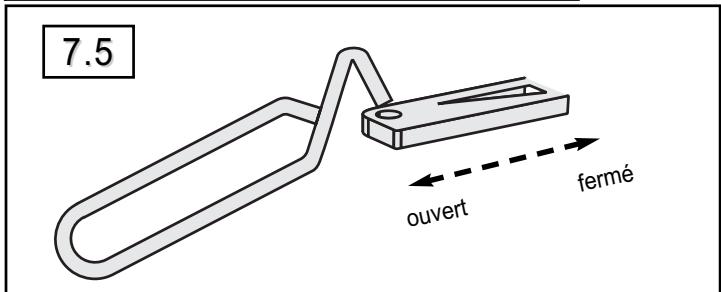 SUPRA UNIVERS 201B-PACK PN - Commande du clapet de buse (à droite) (fig. 7.4) - 2