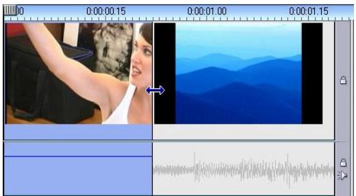 PINNACLE STUDIO9 - Pour effectuer une coupe en l : - 1