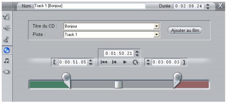 PINNACLE STUDIO9 - L'outil CD audio - 2