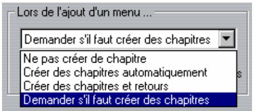 PINNACLE STUDIO9 - Lors de l'ajout d'un menu - 1