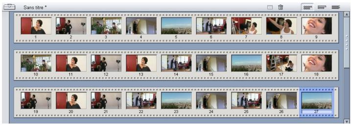 PINNACLE STUDIO9 - Affichage SCENARIO - 2