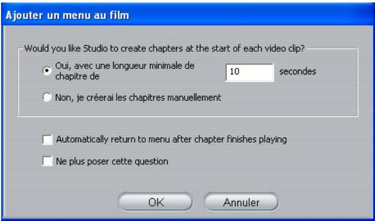 PINNACLE STUDIO9 - Déplacement des menus dans le plan de montage - 1