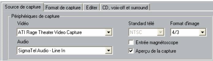 PINNACLE STUDIO9 - Pour sélectionner un périphérique d'acquisition : - 1