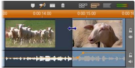 PINNACLE STUDIO VERSION 14 - Pour effectuer une coupe en l : - 1