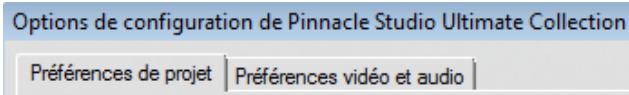 PINNACLE STUDIO VERSION 14 - Options de configuration - 1