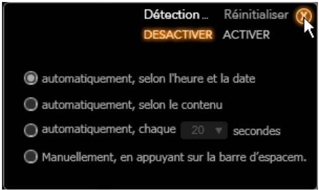 PINNACLE STUDIO VERSION 14 - La fenêtre des options de détection des scènes - 1