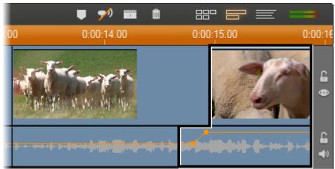 PINNACLE STUDIO VERSION 14 - Pour effectuer une coupe en l : - 4